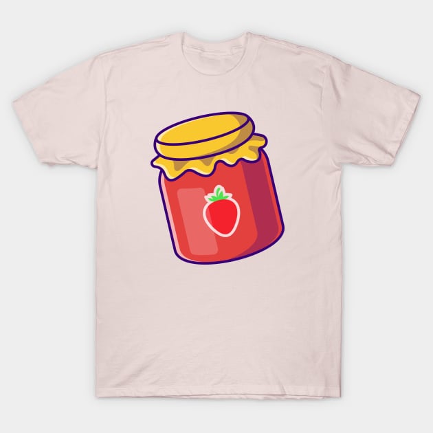 Strawberry Jam Cartoon T-Shirt by Catalyst Labs